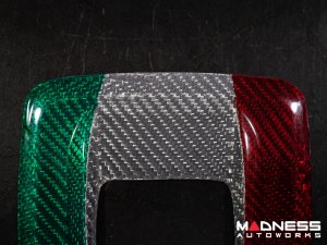 Alfa Romeo Giulia Shift Gate Trim Panel - Carbon Fiber - Pre '20 - Italian Theme - Feroce Carbon 